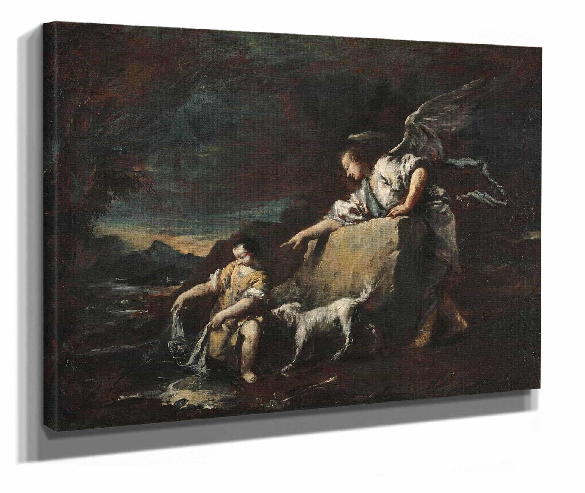 Tobias And The Angel S by Francesco Guardi