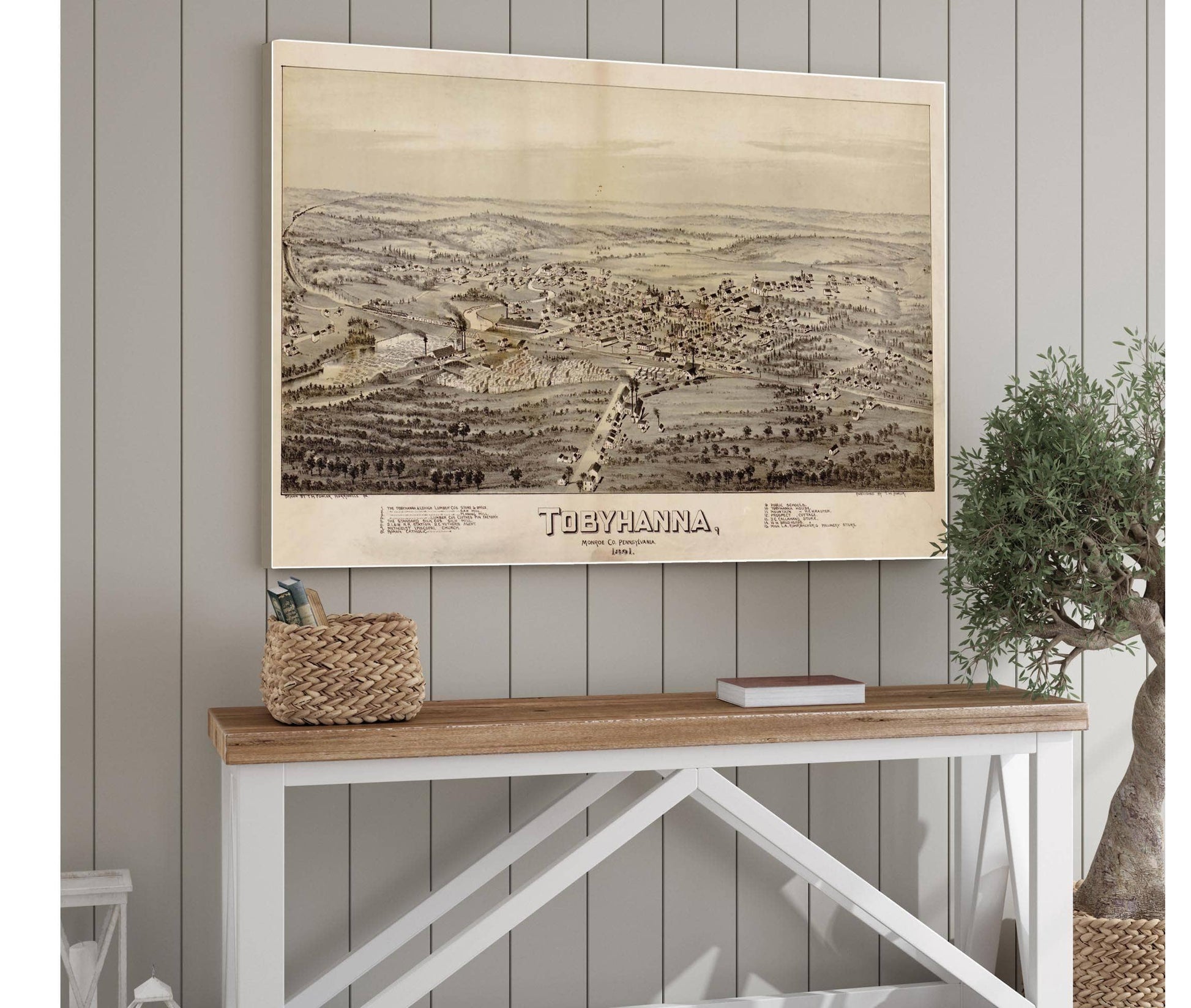 Tobyhanna Monroe Co Pennsylvania 1891  State Of Pennsylvania
