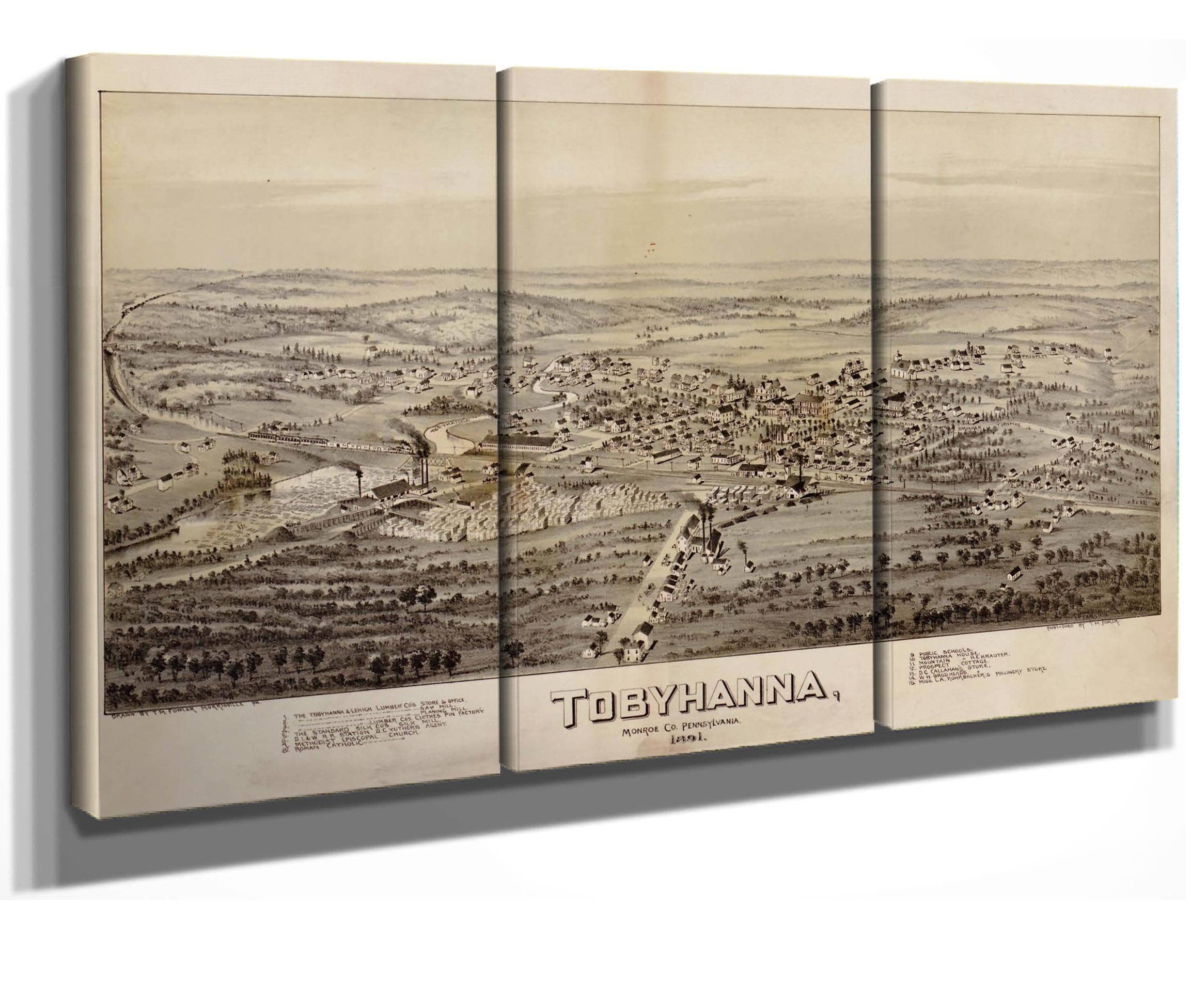 Tobyhanna Monroe Co Pennsylvania 1891  State Of Pennsylvania