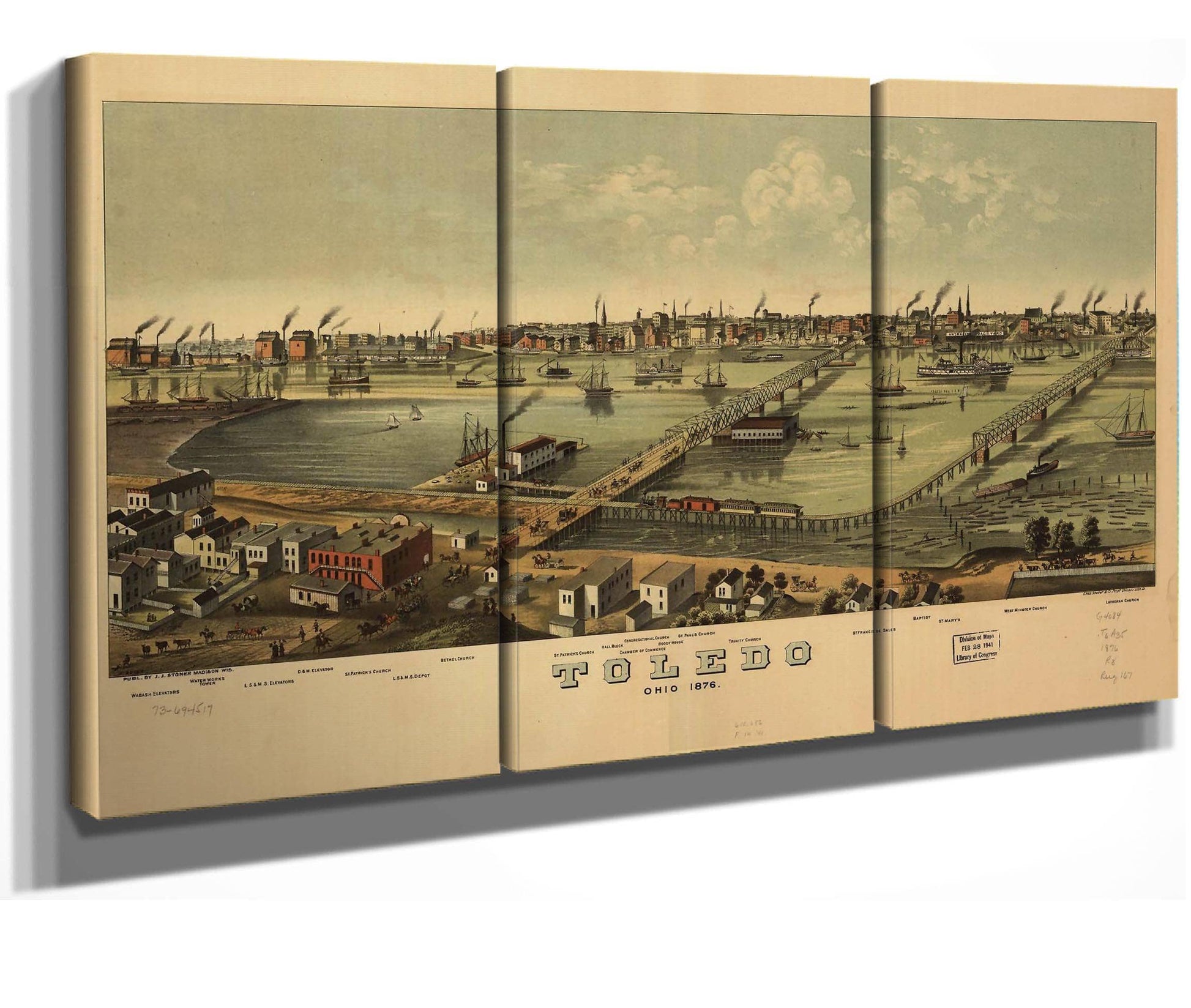 Toledo Ohio 1876  State Of Ohio