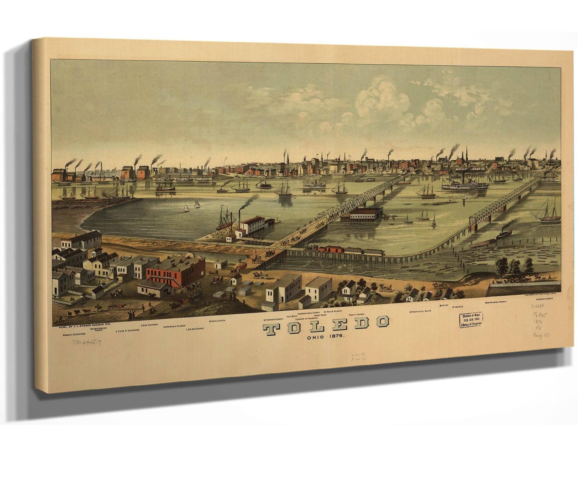 Toledo Ohio 1876  State Of Ohio