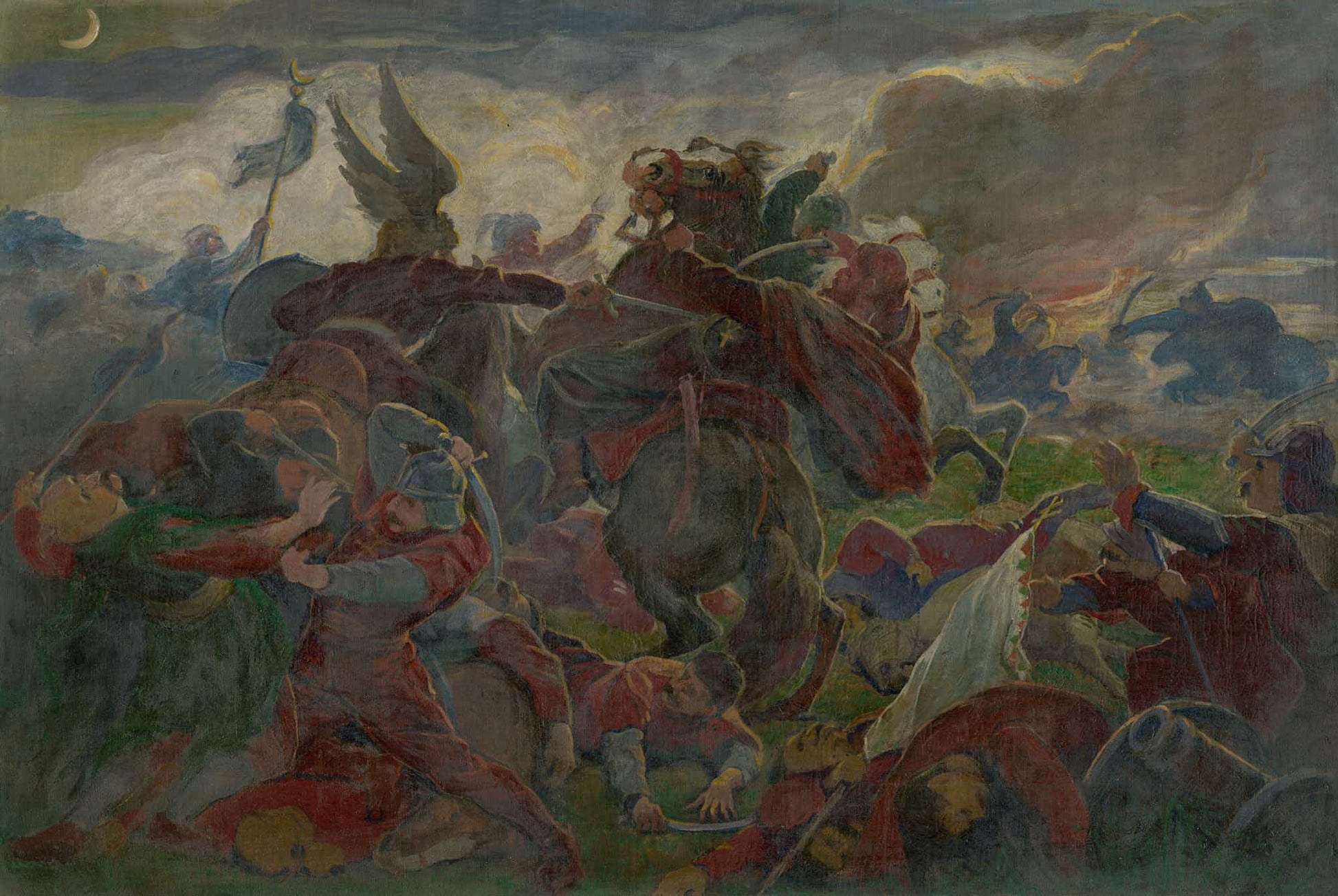 Tomorys Death At The Battle Of Mohacs by Jozef Hanula