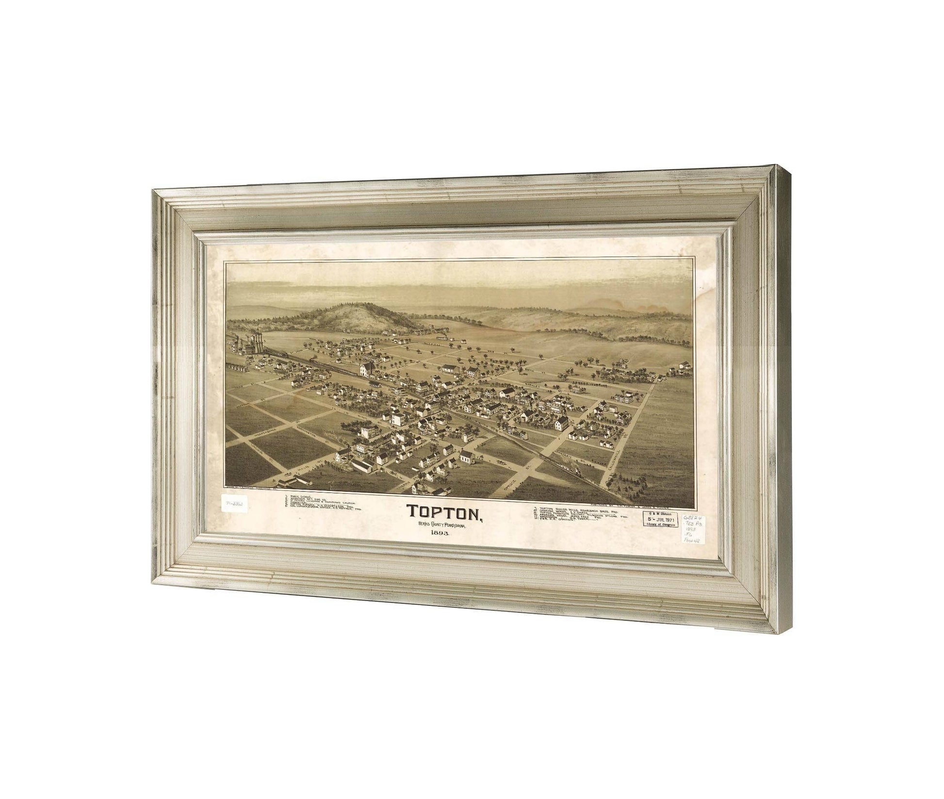 Topton Berks County Pennsylvania 1893  State Of Pennsylvania
