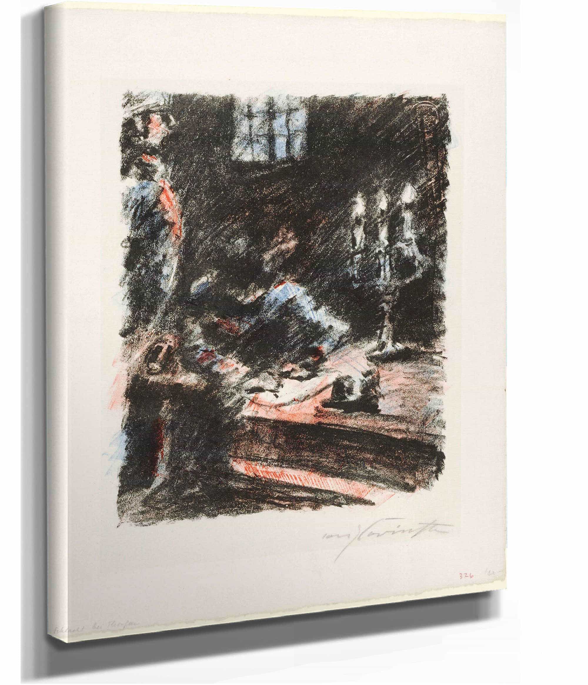 Torgau Der Konig Schreibt Auf Den Stufen Des Altars by Lovis Corinth