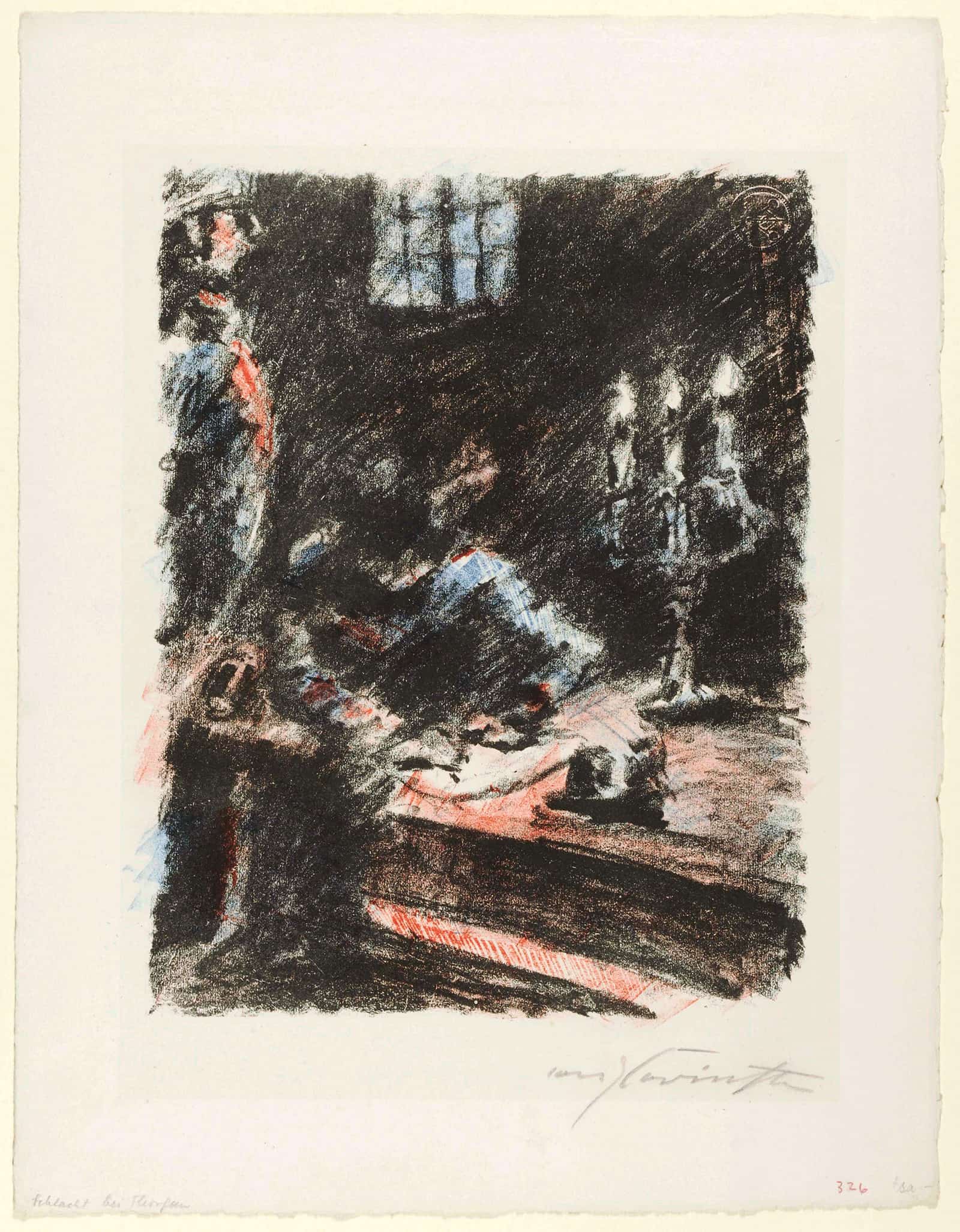 Torgau Der Konig Schreibt Auf Den Stufen Des Altars by Lovis Corinth