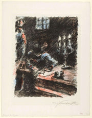 Torgau Der Konig Schreibt Auf Den Stufen Des Altars by Lovis Corinth