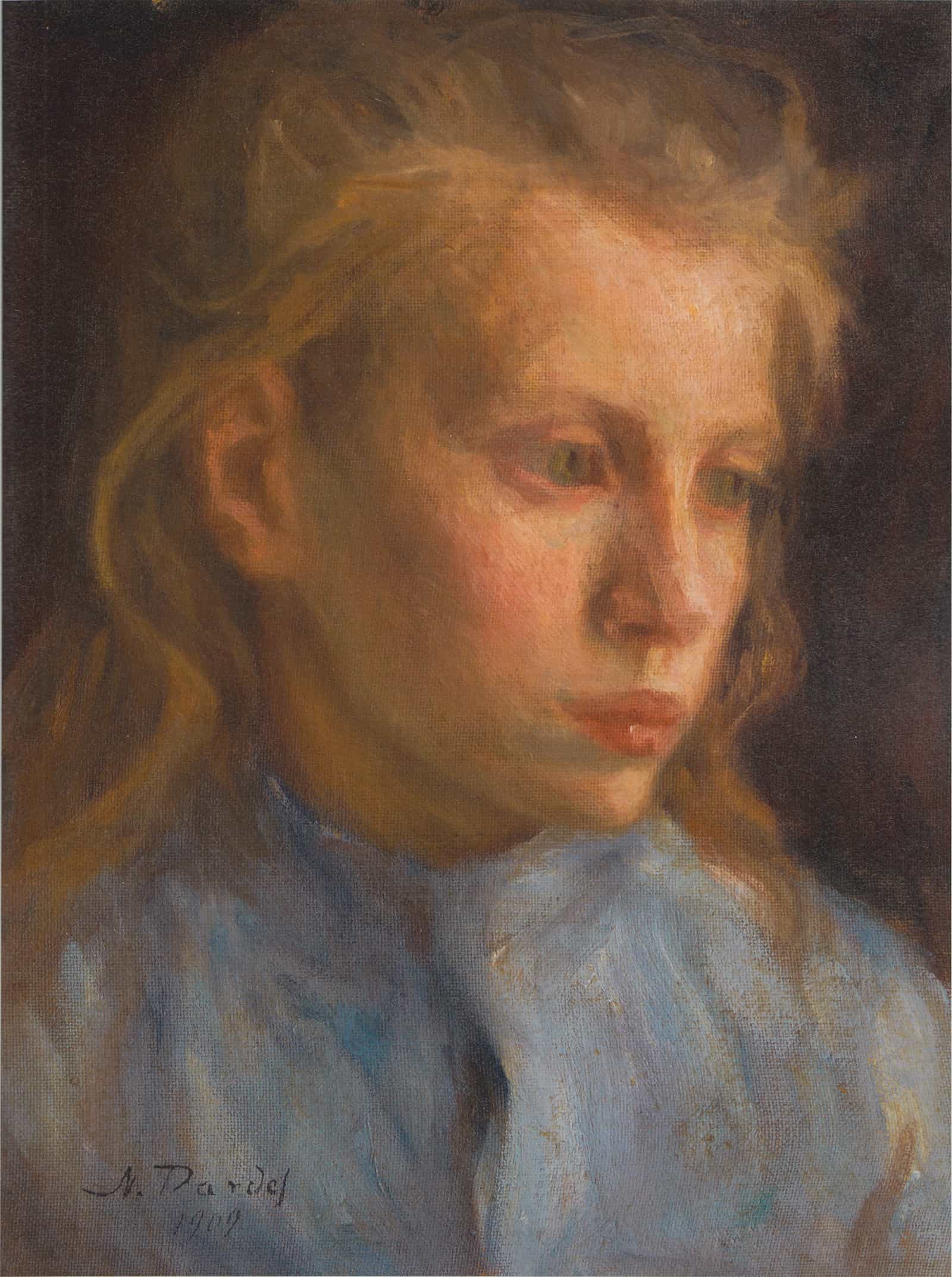 Torparflicka Farm Girl by Nils Dardel