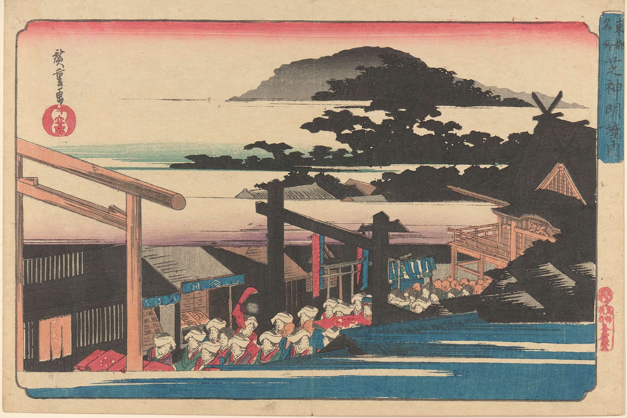 Toto Meisho Shiba Shimei by Ando Hiroshige
