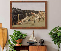 Touchdown Yale Vs Princeton Thanksgiving Day Nov Yale Princeton by Frederic Remington