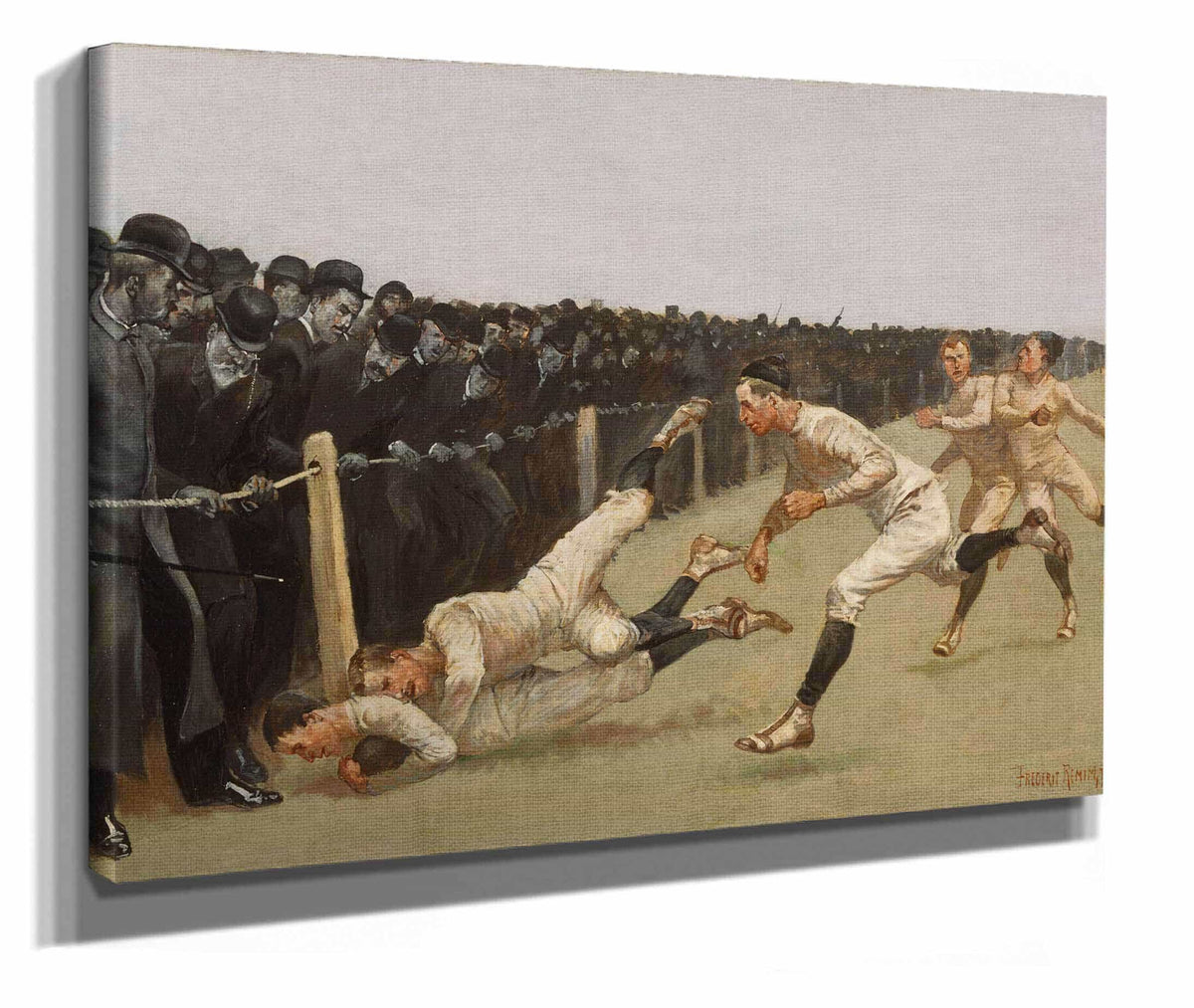 Touchdown Yale Vs Princeton Thanksgiving Day Nov Yale Princeton by Frederic Remington