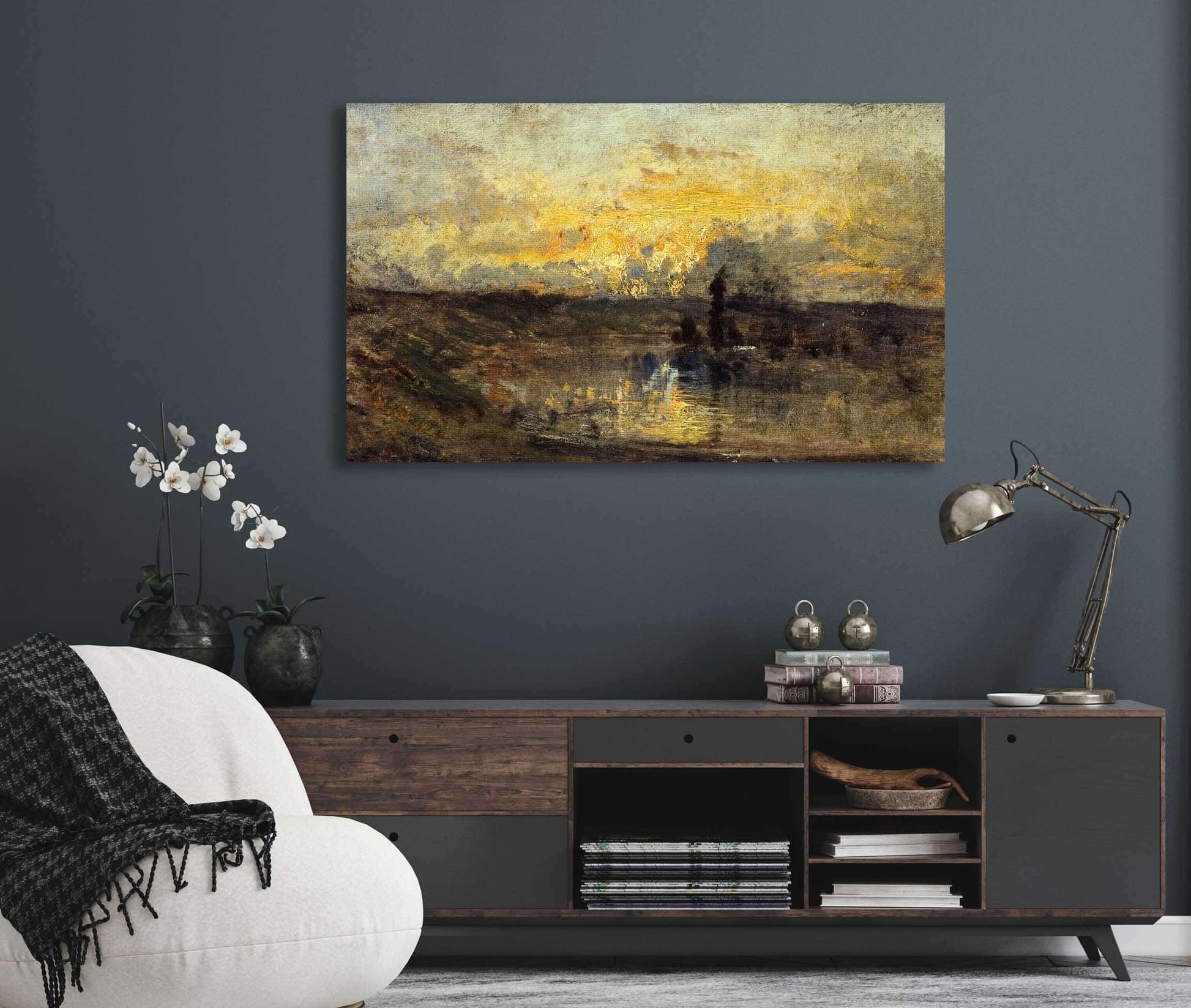 Tournant De Riviere by Felix Ziem