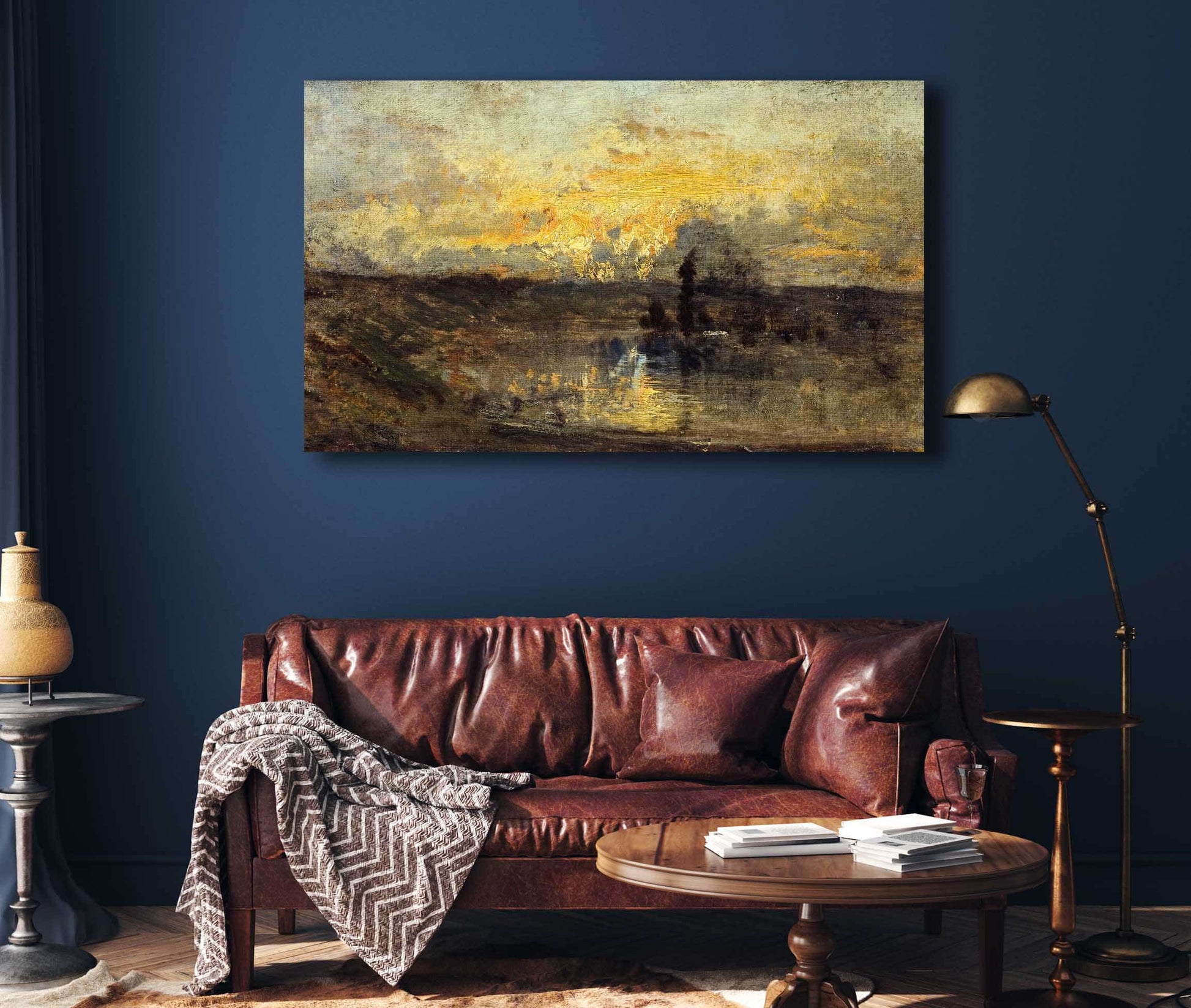 Tournant De Riviere by Felix Ziem