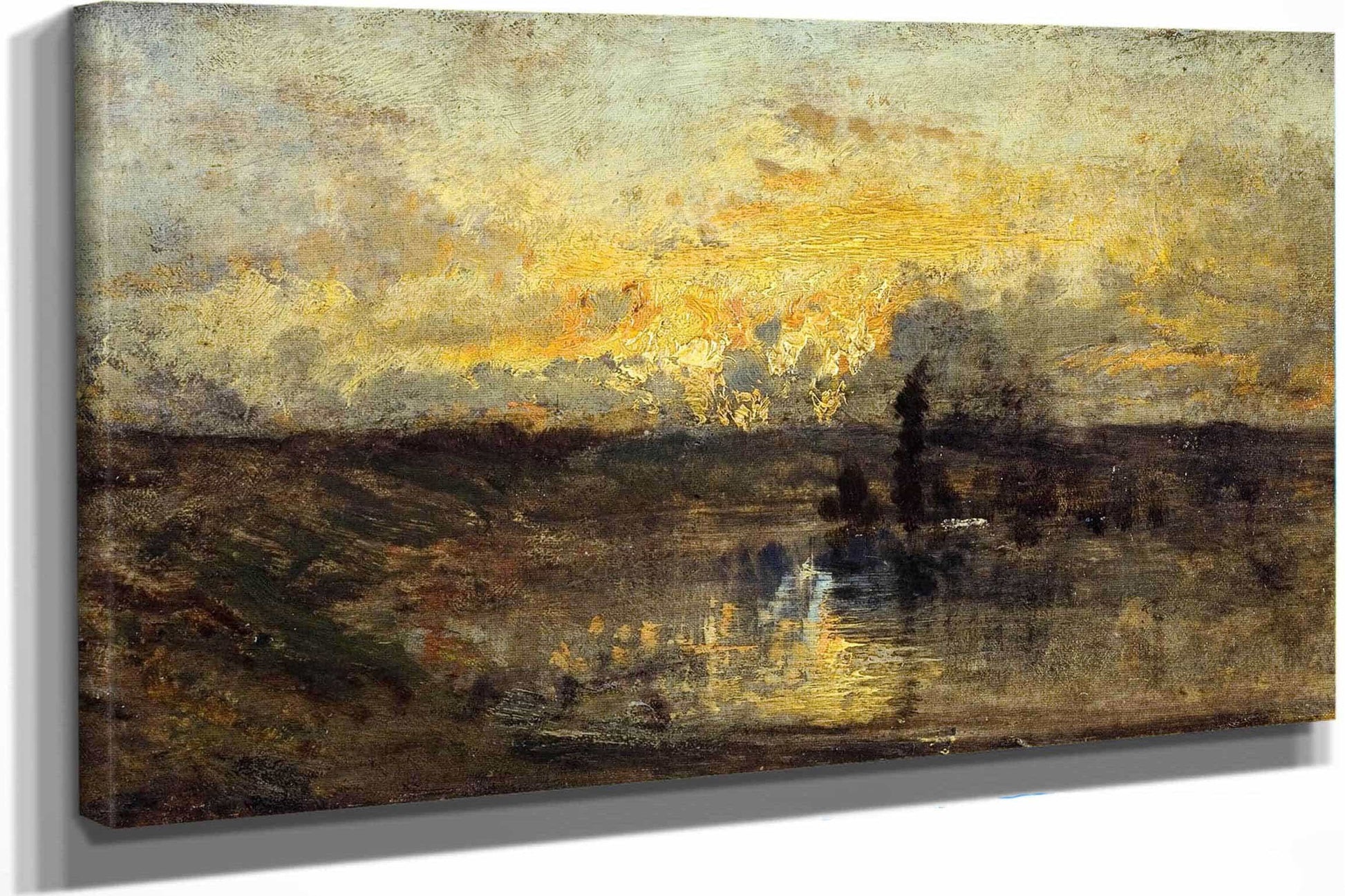 Tournant De Riviere by Felix Ziem