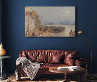 Tours Sunset Looking Backwards Between And by Joseph Mallord William Turner