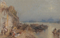 Tours Sunset Looking Backwards Between And by Joseph Mallord William Turner