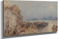 Tours Sunset Looking Backwards Between And by Joseph Mallord William Turner