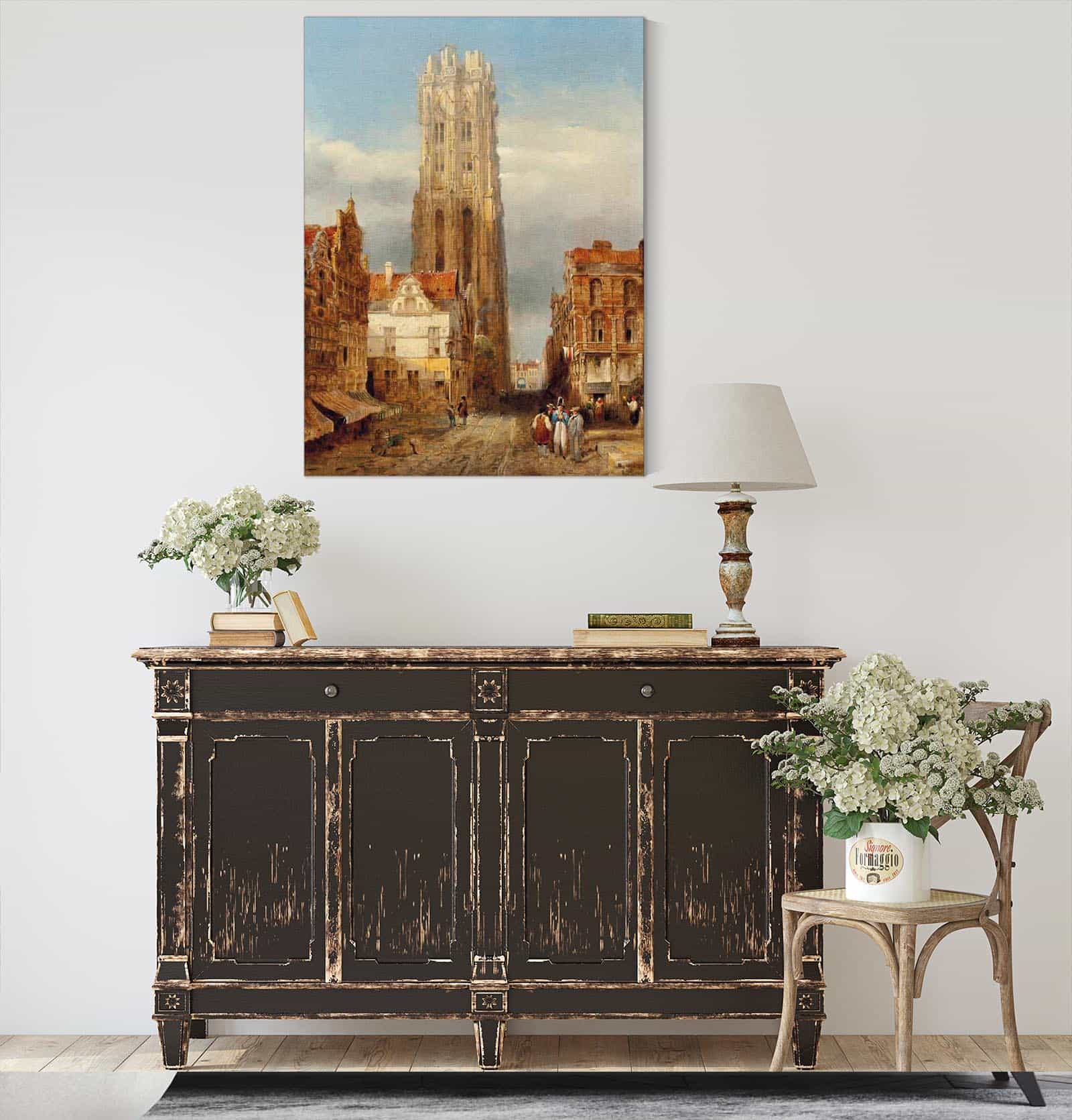 Tower Of The Church Of St Rombouts Mechelen by David Roberts