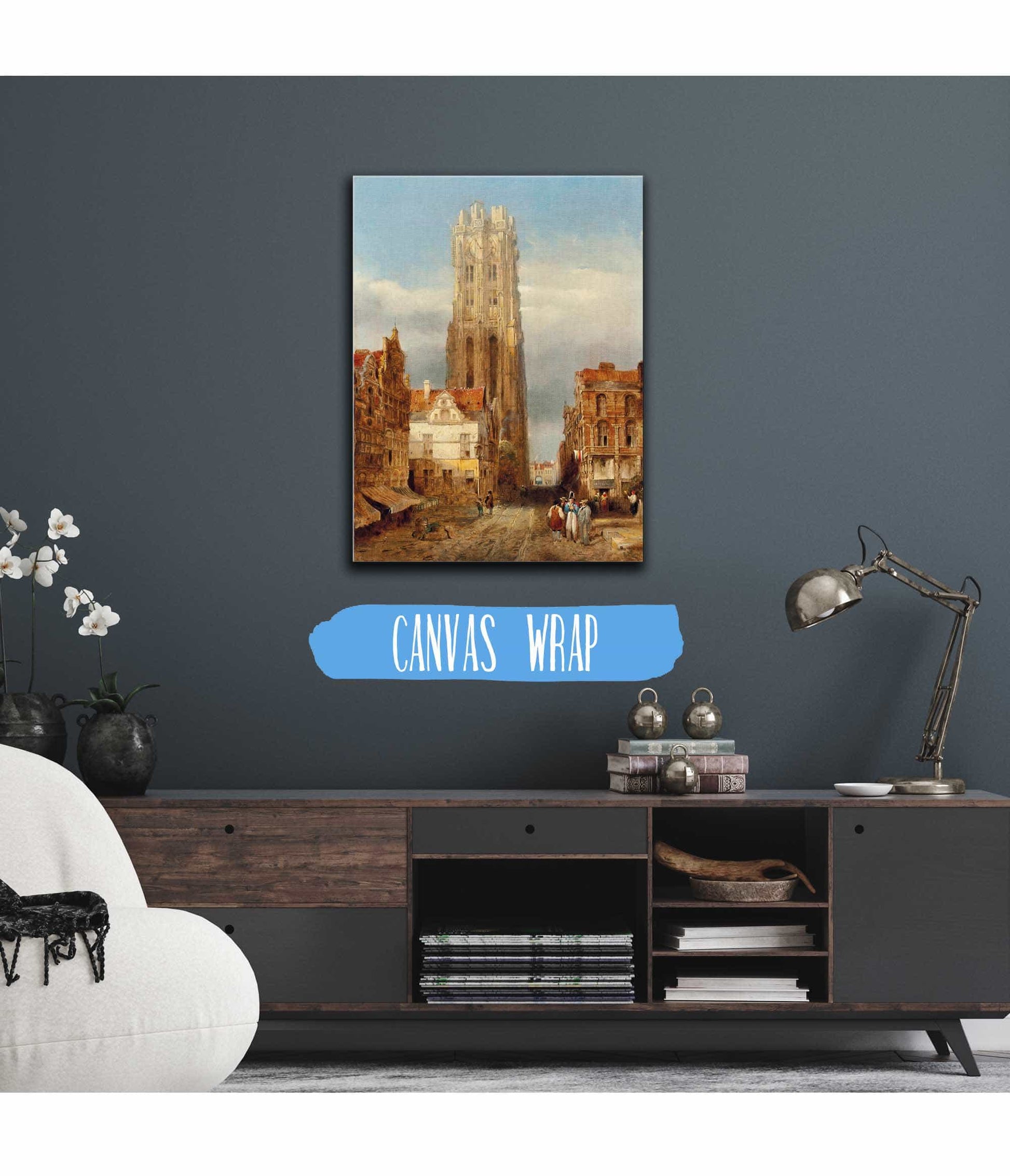 Tower Of The Church Of St Rombouts Mechelen by David Roberts