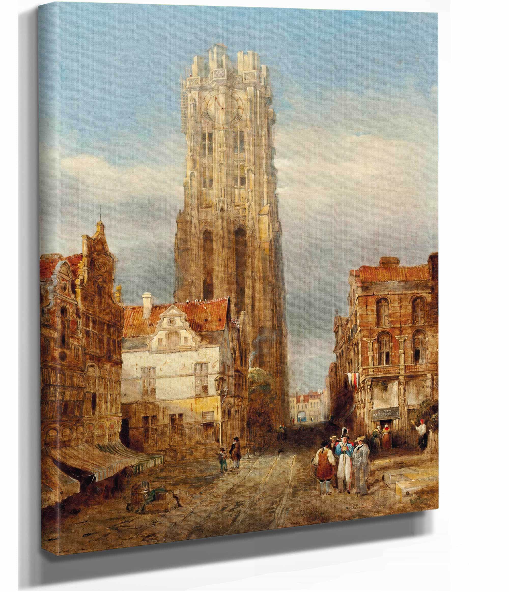 Tower Of The Church Of St Rombouts Mechelen by David Roberts
