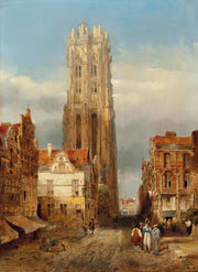 Tower Of The Church Of St Rombouts Mechelen by David Roberts