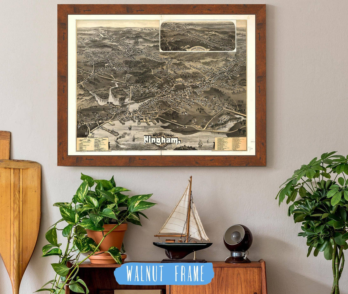 Town Of Hingham Plymouth County Mass 1885 State of Massachusetts