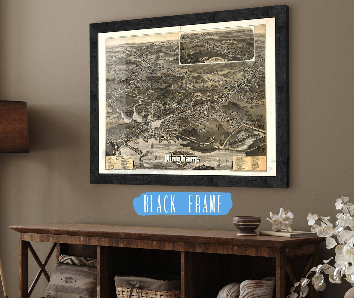 Town Of Hingham Plymouth County Mass 1885 State of Massachusetts