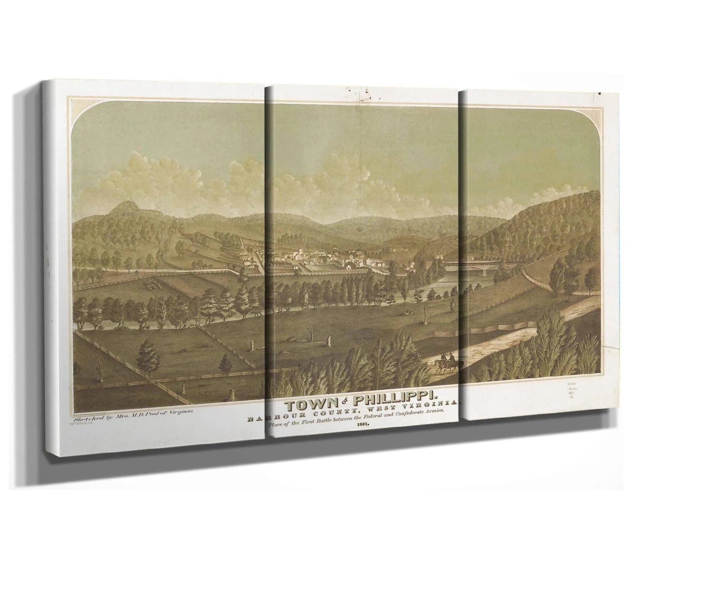 Town Of Phillippi Barbour County West Virginia 1861  State Of West Virginia