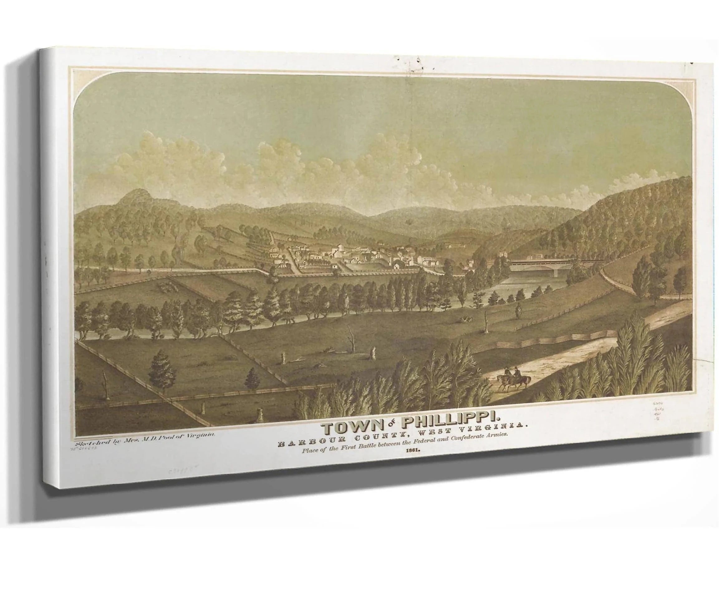 Town Of Phillippi Barbour County West Virginia 1861  State Of West Virginia