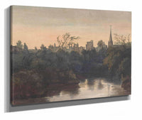 Town Scene On River by Thomas Sully