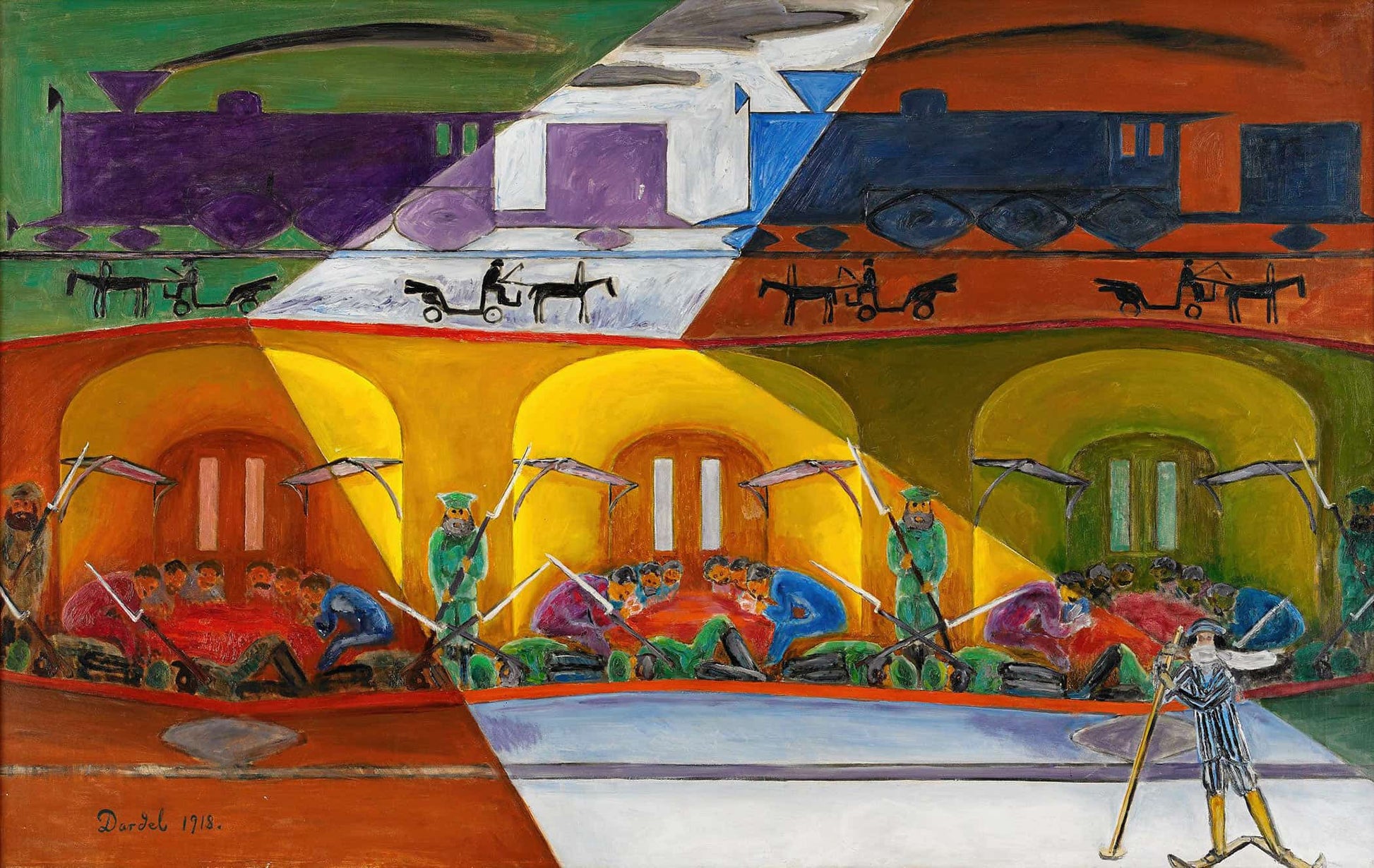Transsibiriska Expressen by Nils Dardel