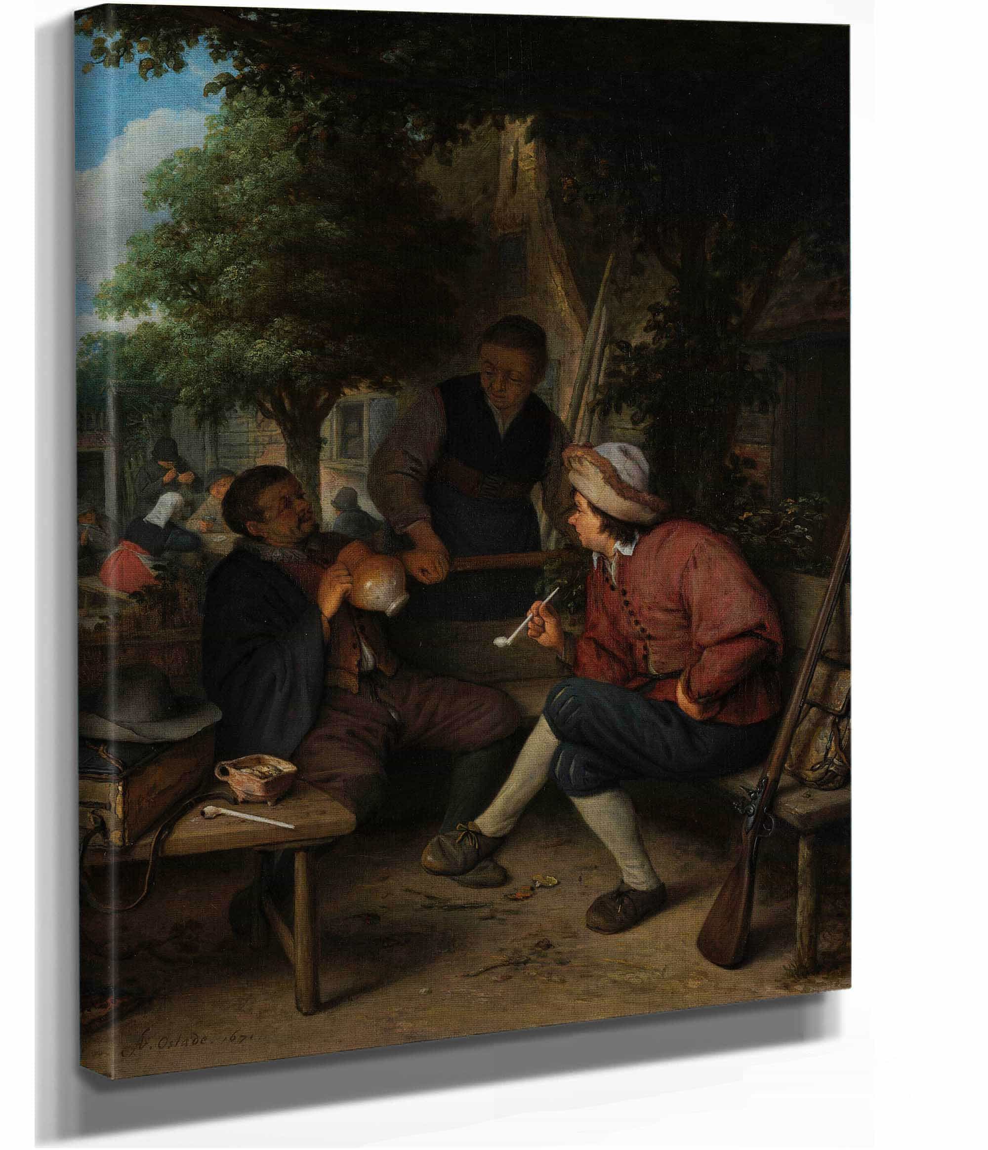 Travellers At Rest by Adriaen Van Ostade