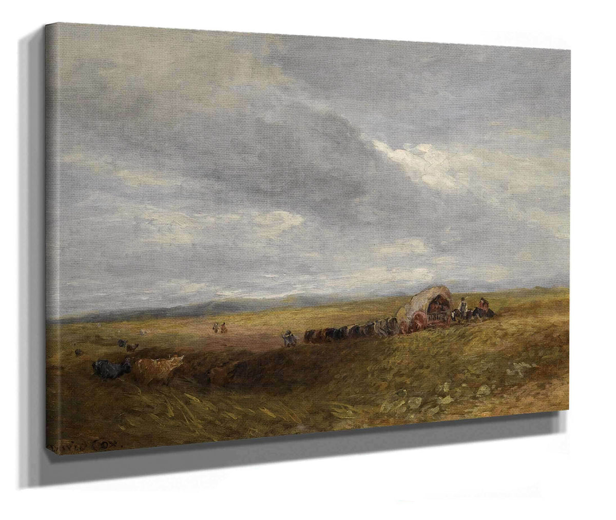 Travellers In A Landscape by David Cox