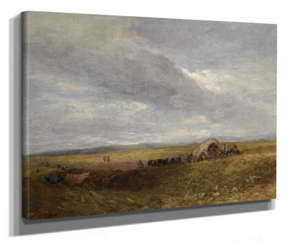 Travellers In A Landscape by David Cox