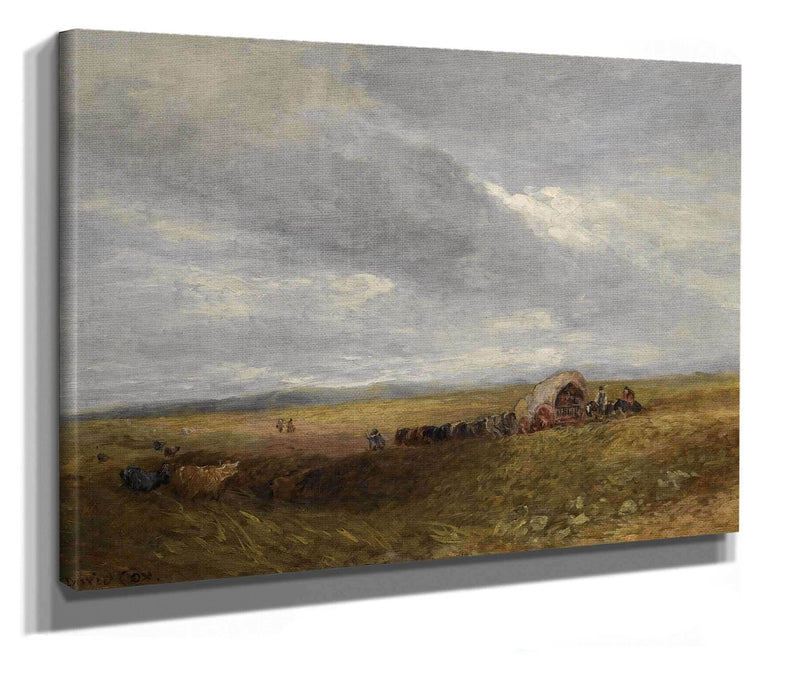 Travellers In A Landscape by David Cox