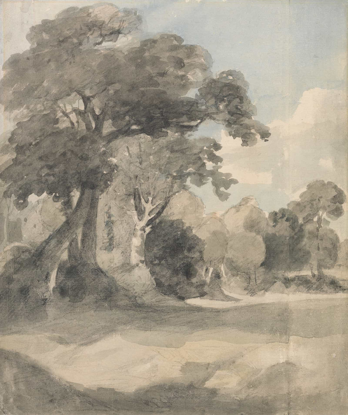 Trees In A Meadow by John Constable