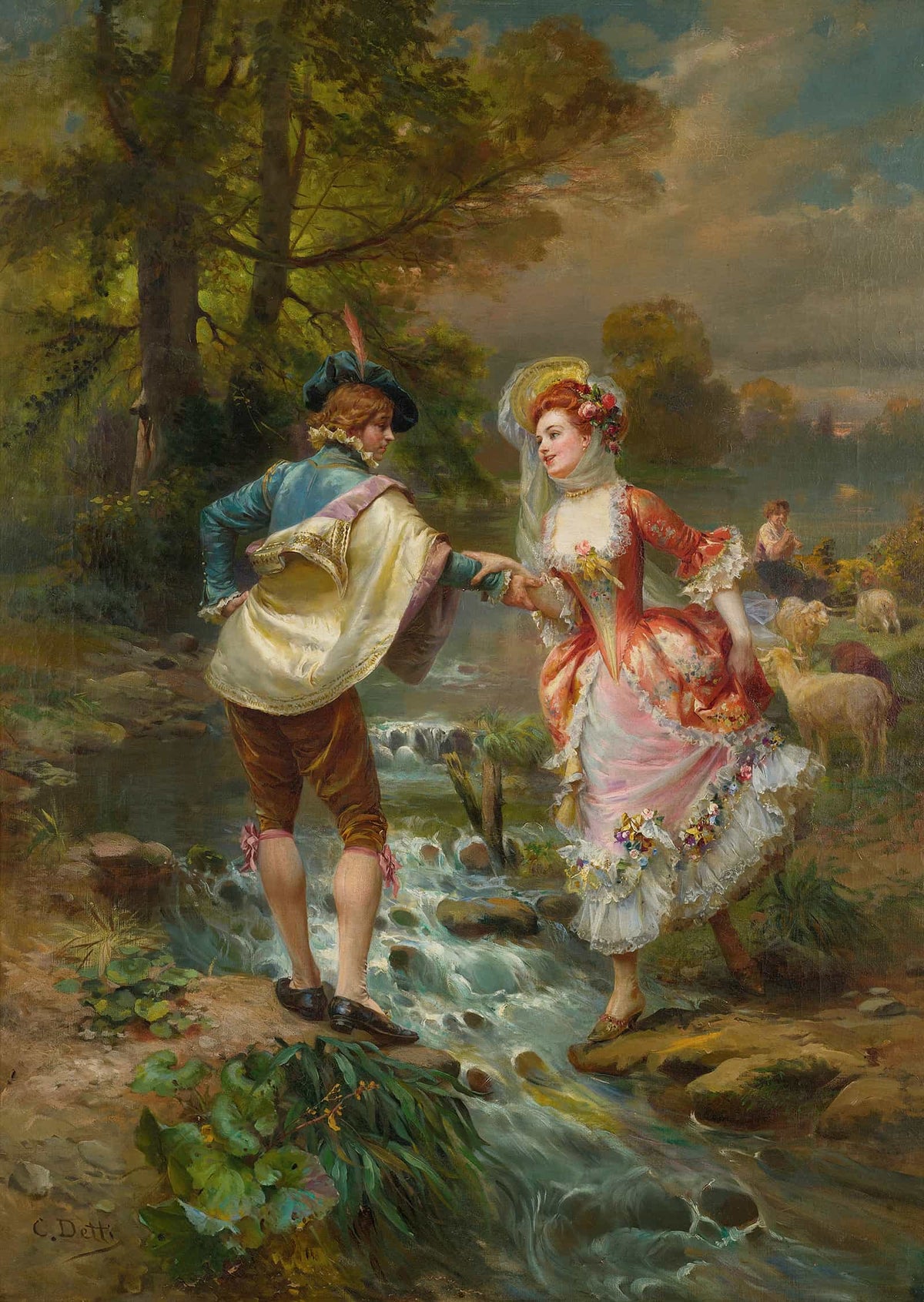 Tres Galant by Cesare Auguste Detti