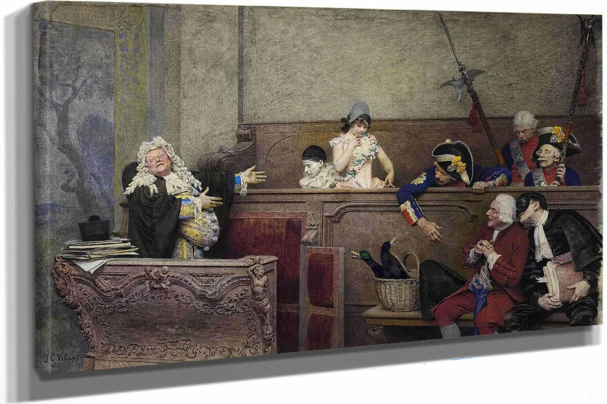 Trial Of Pierrot by Jehan Georges Vibert