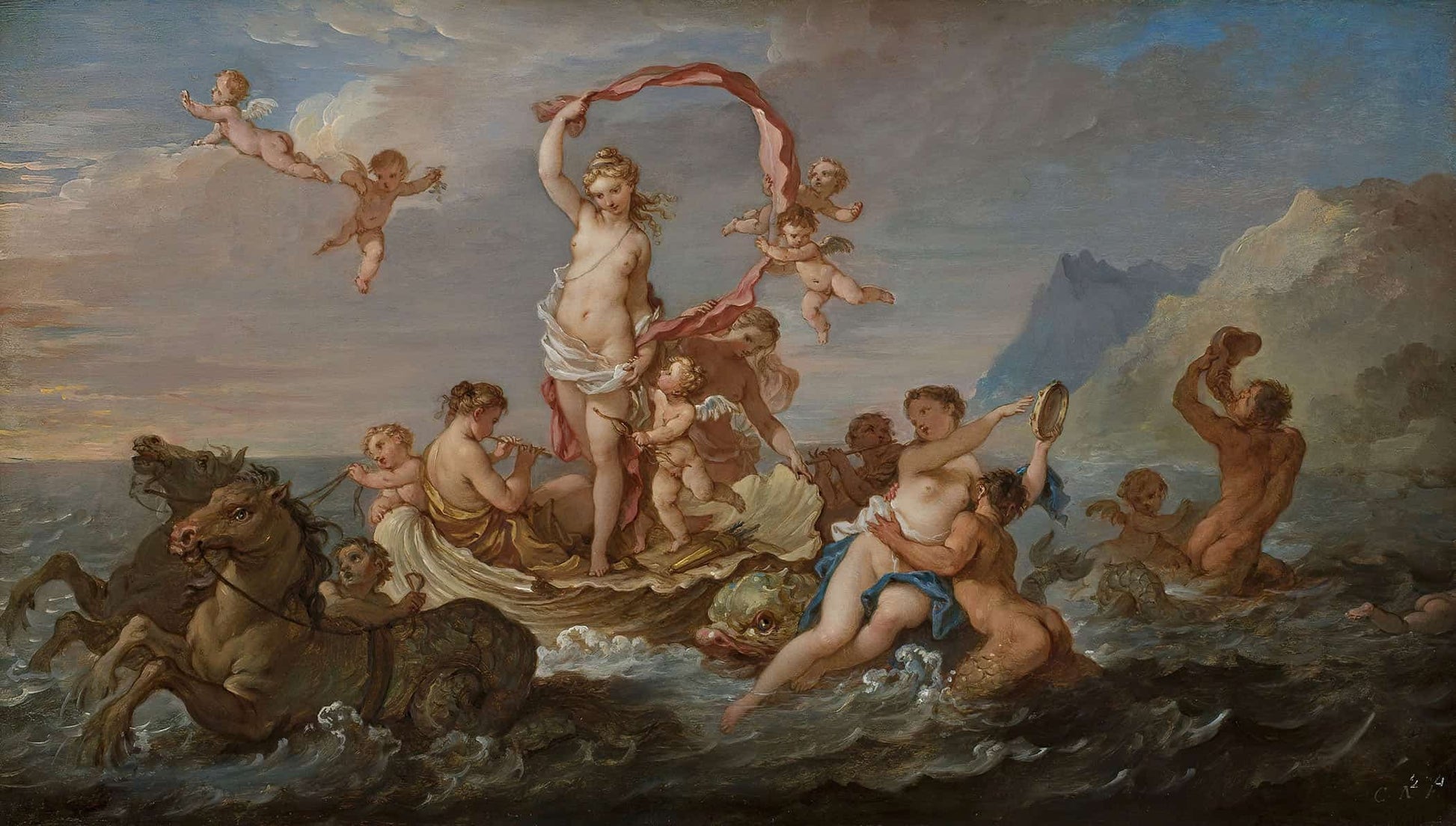 Triumph Of Amphitrite by Charles Joseph Natoire
