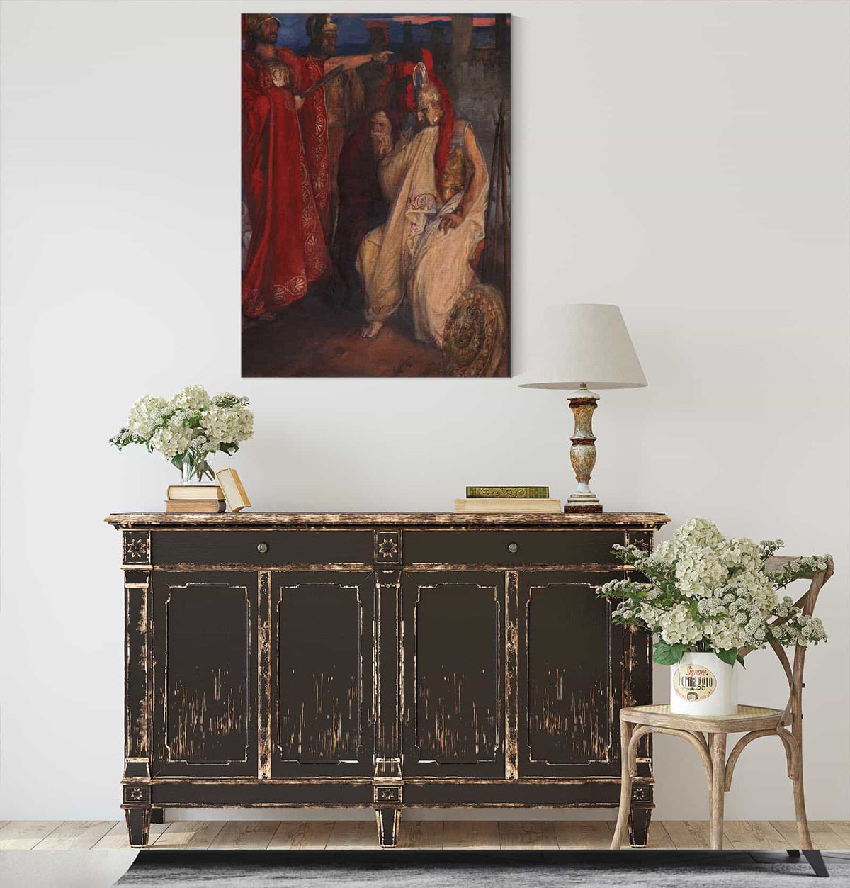 Troilus And Cressida Before Agamemnons Tent Cressida And Her Uncle by Edwin Austin Abbey