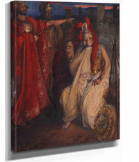 Troilus And Cressida Before Agamemnons Tent Cressida And Her Uncle by Edwin Austin Abbey