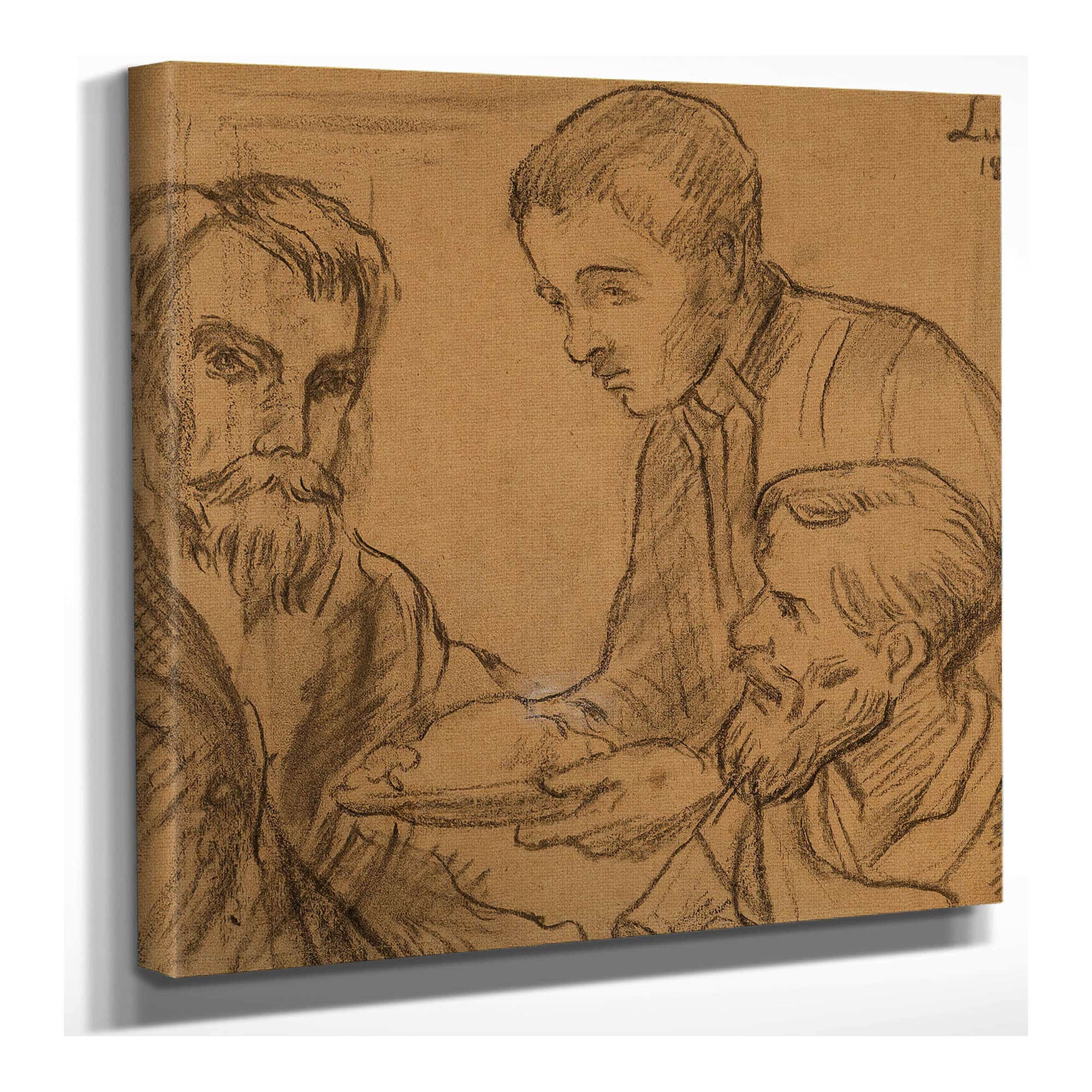 Trois Hommes by Maximilien Luce