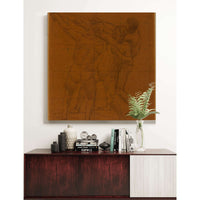 Trois Hommes Nus Debout Tirant Sur Des Cordes by Pierre Puvis De Chavannes