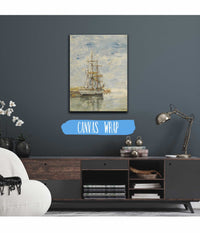 Trois Mats A Lancre by Eugene Boudin