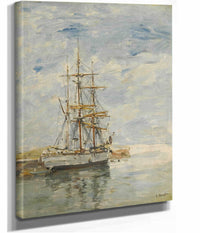 Trois Mats A Lancre by Eugene Boudin