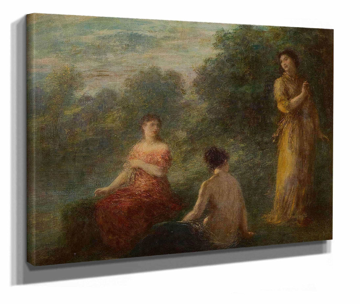 Trois Nymphes Pres Dune Source by Henri Fantin Latour