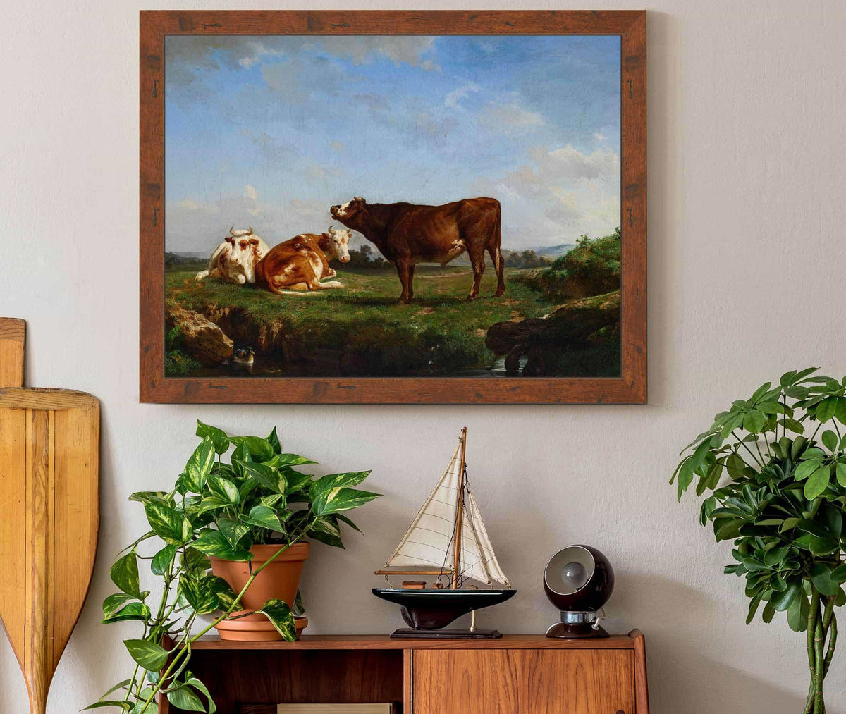 Trois Vaches Au Paturage by Rosa Bonheur