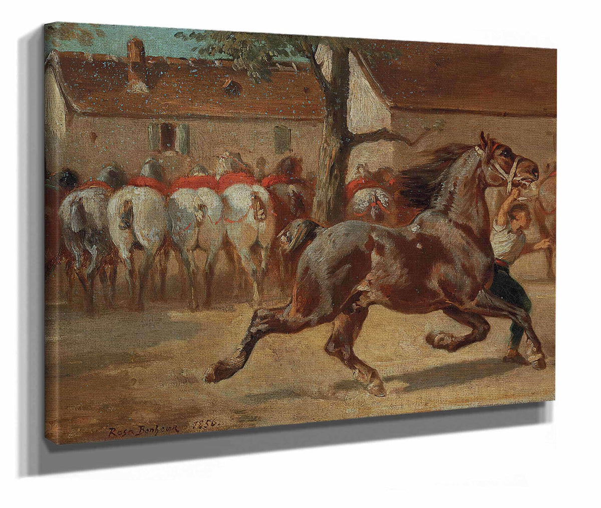 Trotting A Horse by Rosa Bonheur