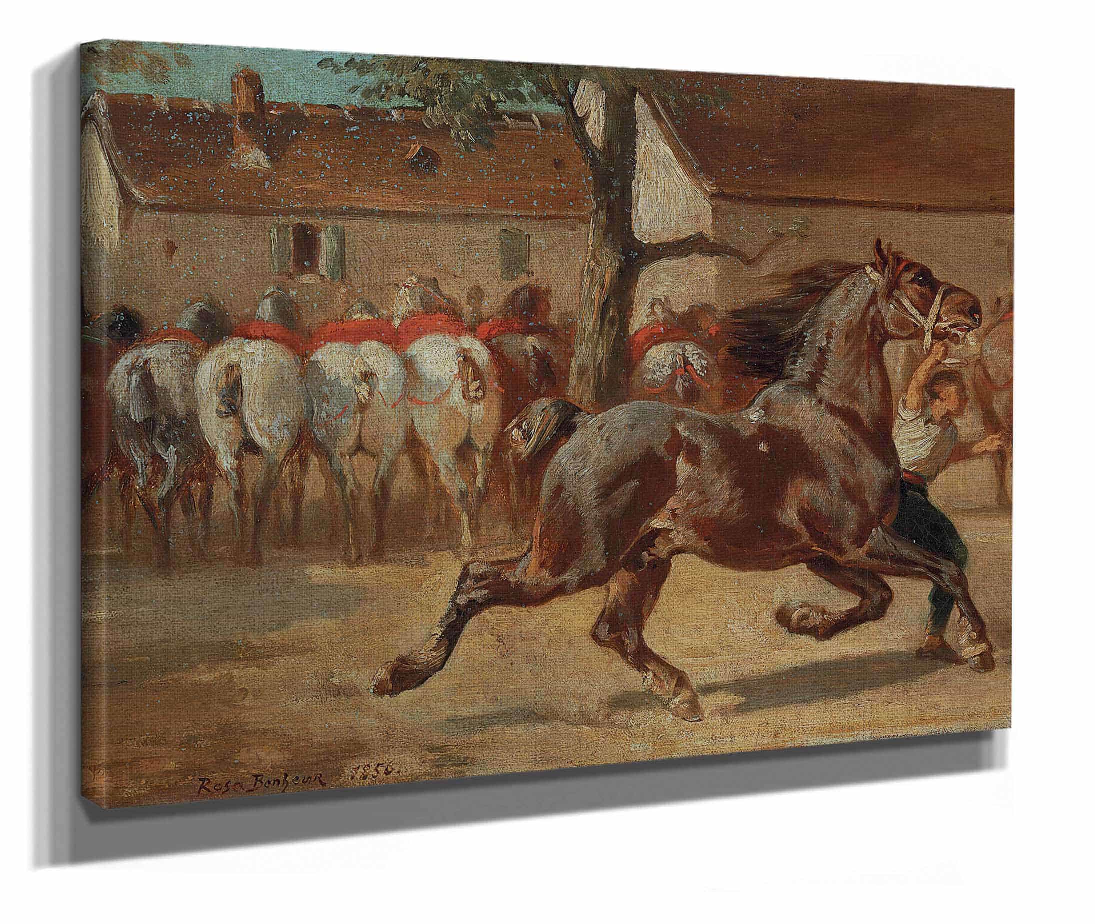 Trotting A Horse by Rosa Bonheur