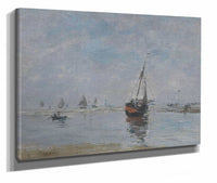 Trouville At Low Tide  by Eugene Boudin