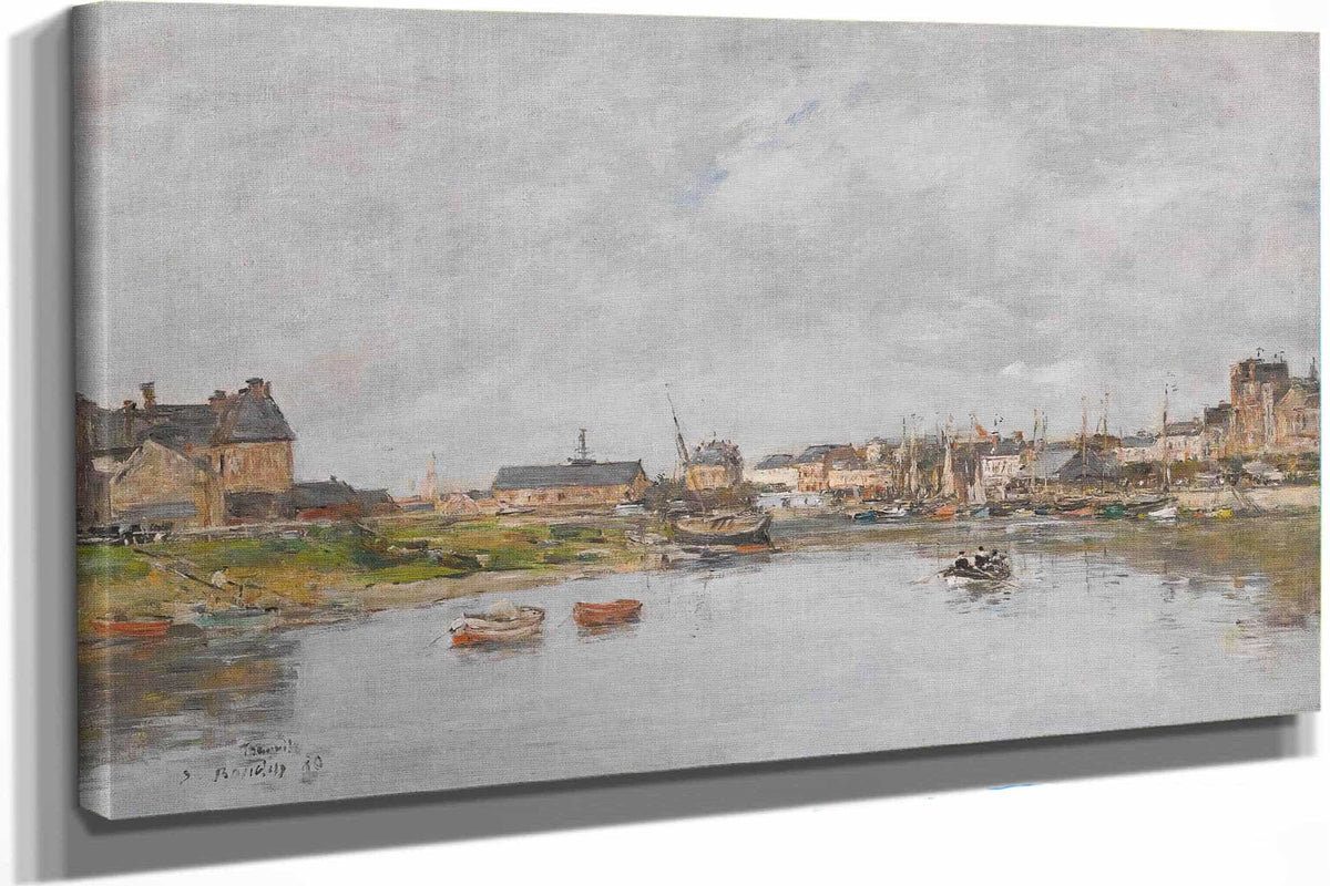 Trouville Le Port by Eugene Boudin